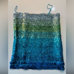 Sequin Strapless Tube Top that can also be worn as a skirt! New never worn